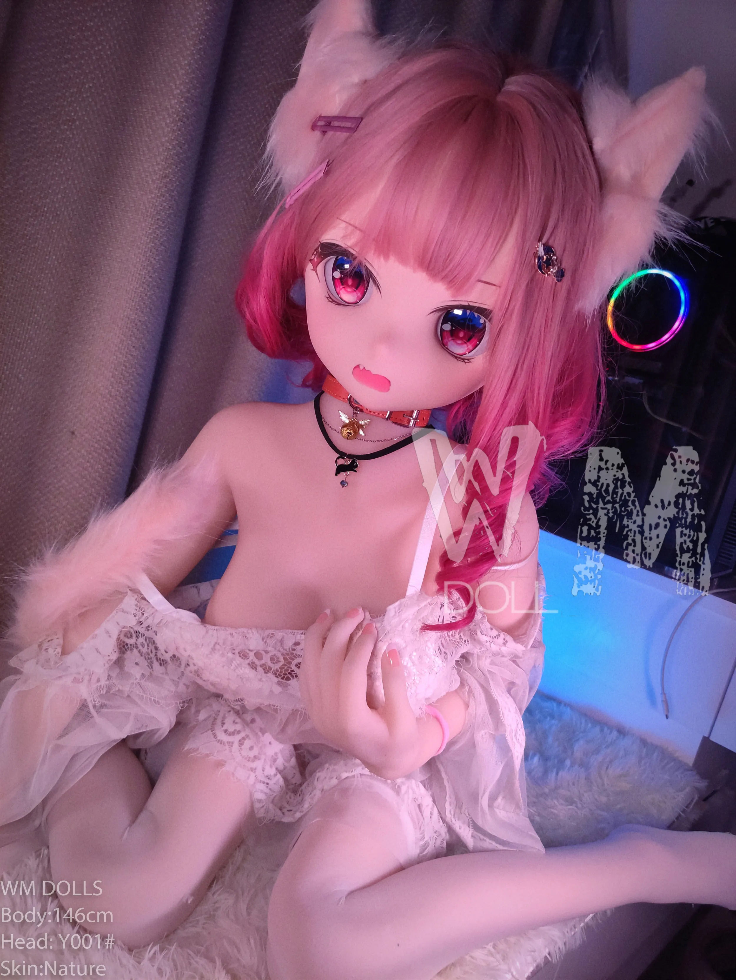 146cm (4ft9) B罩杯動漫情趣實體娃娃 - TPE身體搭配PVC頭部 #y001